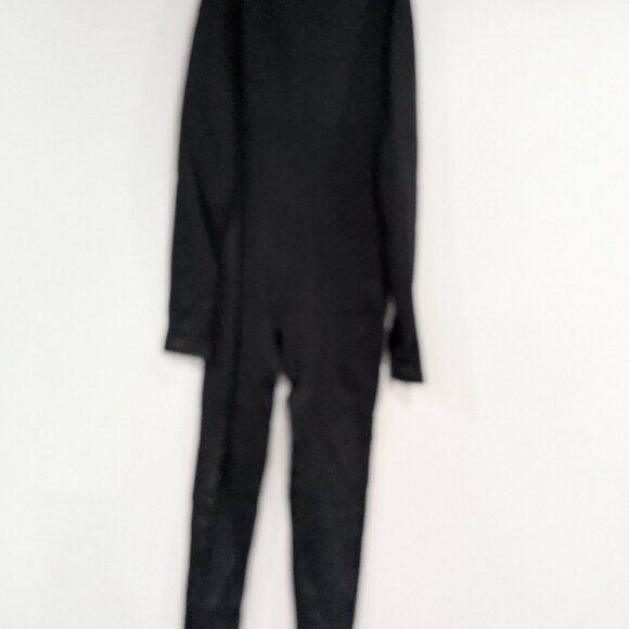 Unbranded Long Sleeve One-PIece Jumpsuit Zip Up Shapewear Black Size Small - Picture 4 of 6